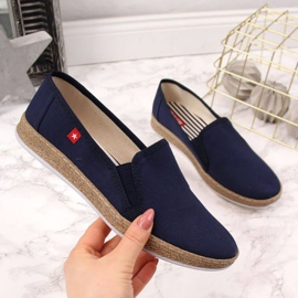 Espadrillák a Big Star W FF276036 sötétkék színűre 1