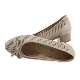 Női pumpák Caprice 22500-28 bézs ezüst 6