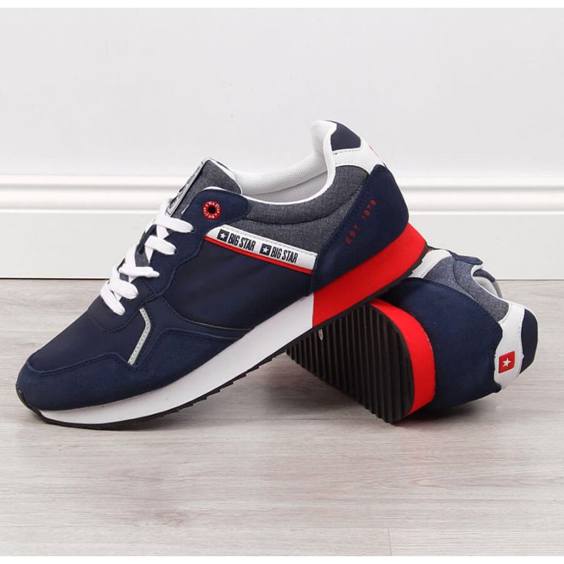 Sportcipő Big Star M JJ174146 sötétkék szürke 2