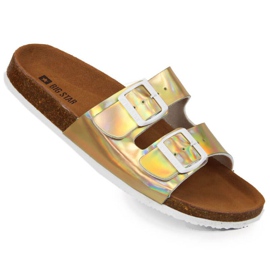 Csatos papucs Big Star W HH274896 arany aranysárga 1