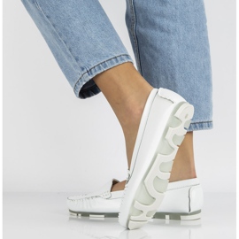 Női bőrcipők Filippo DP2037 fehér 7