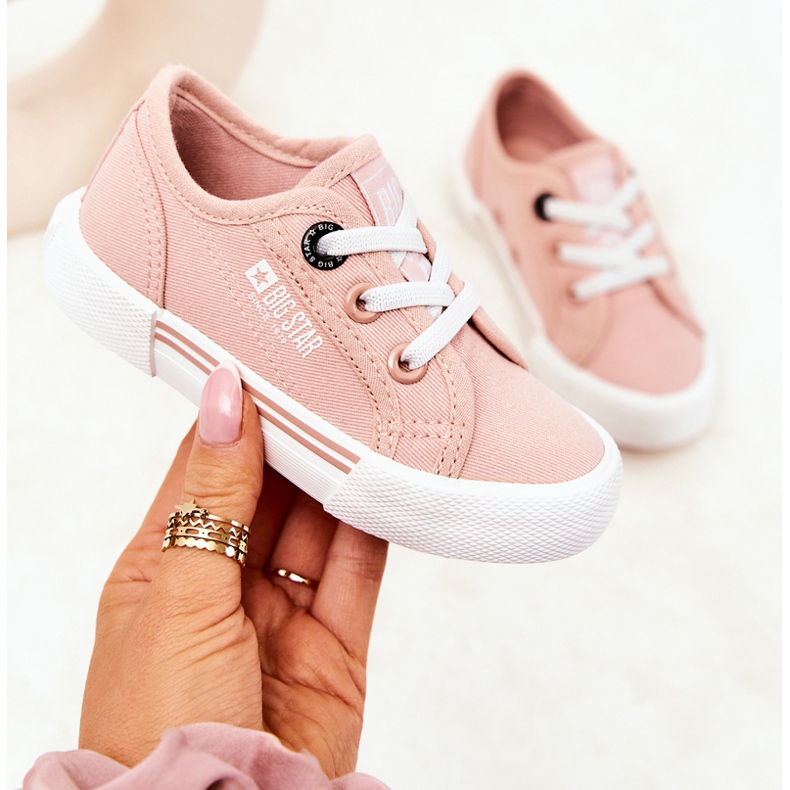 Cipők Slip Big Star JJ374166 Világos rózsaszín 2 Cipők Slip Big Star JJ374166 Világos rózsaszín 2