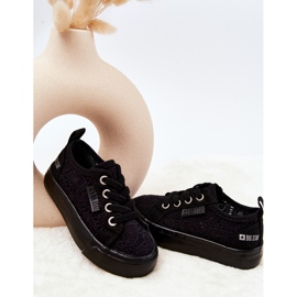 Fekete áttört Big Star JJ374133 tornacipő 1