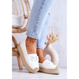 FB2 Klasszikus espadrillák a fehér Julianne platformon 1
