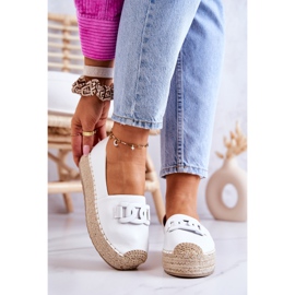 FB2 Klasszikus espadrillák a fehér Julianne platformon 2