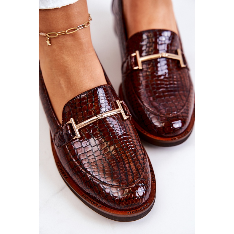 Női Brogues Snake Laura Messi 2307 barna 1