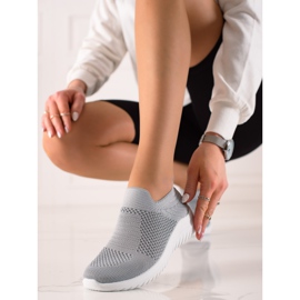 TRENDI Kényelmes csúszós cipők szürke 1 TRENDI Kényelmes csúszós cipők szürke 1