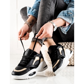 TRENDI Eco bőr cipők fekete 1