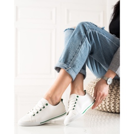 TRENDI Klasszikus alacsony tornacipő fehér 2