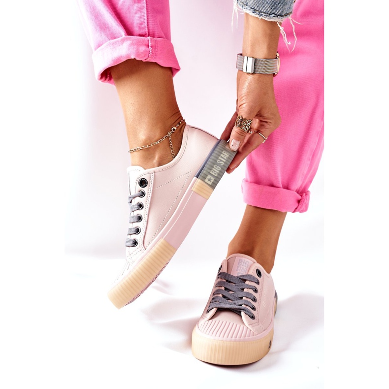 Női bőr cipők Big Star II274133 Pink rózsaszín 2