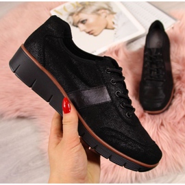 Bőr cipő az éken Filippo W PAW68A fekete 1