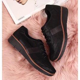 Bőr cipő az éken Filippo W PAW68A fekete 2