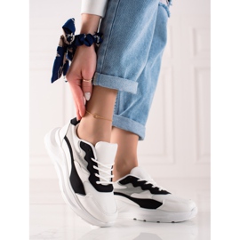 Marquiz Hálós cipők fehér fekete 2