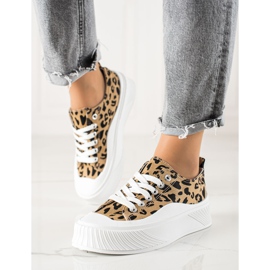 Seastar Divatos tornacipők Széles Platformon bézs fekete 1 Seastar Divatos tornacipők Széles Platformon bézs fekete 1