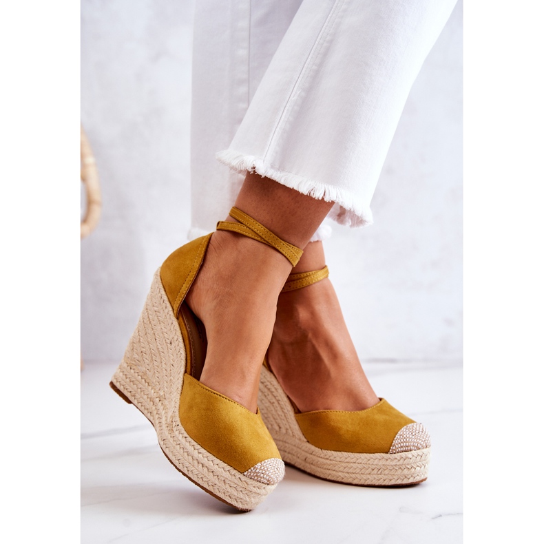 FM1 Nemeira Sárga Espadrilles On Wedge 2