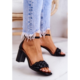 FB2 Bőr Szandál Egy Fekete Lorelei Bár 2 FB2 Bőr Szandál Egy Fekete Lorelei Bár 2