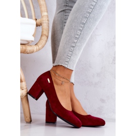 Velúr szivattyúk egy bárban Sergio Leone PB178 Burgundy piros sokszínű 1