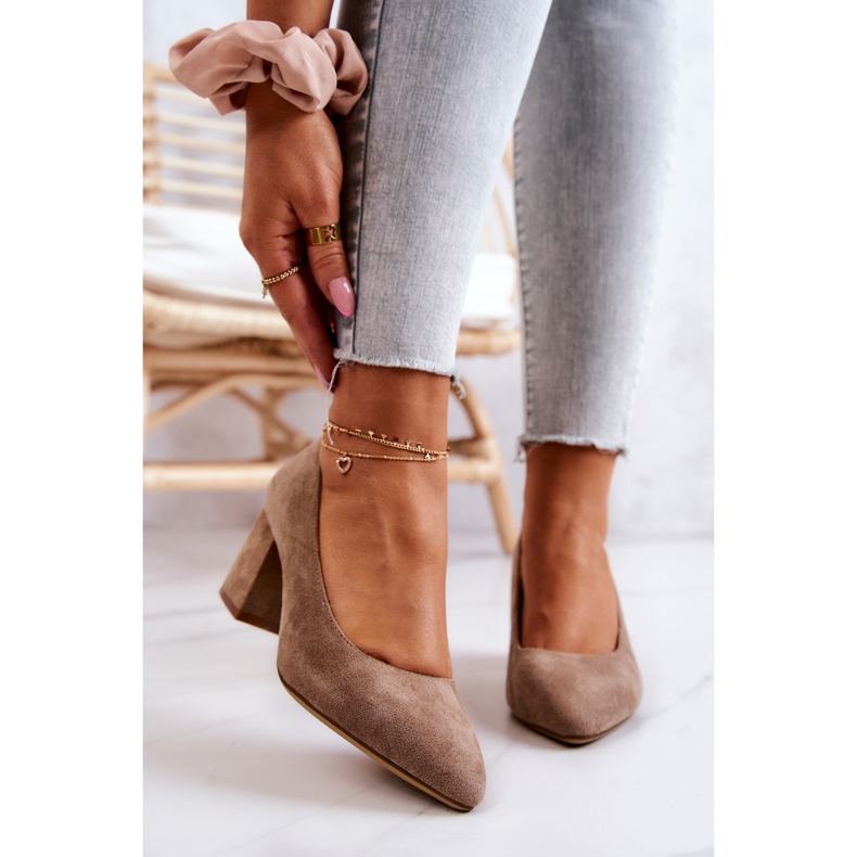 Velúr szivattyúk Sergio Leone PB411 bézs barna 2