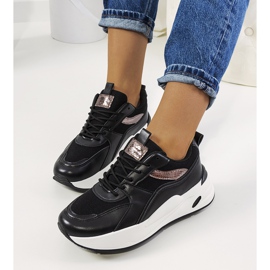 Fekete Nazaria sportcipő aranysárga 1