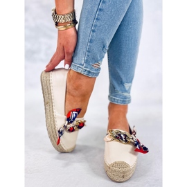 Avril Beige női espadrillák bézs 2