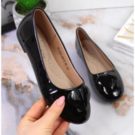 Szíves balerinák Communion Vinceza Jr JAN78A fekete 1