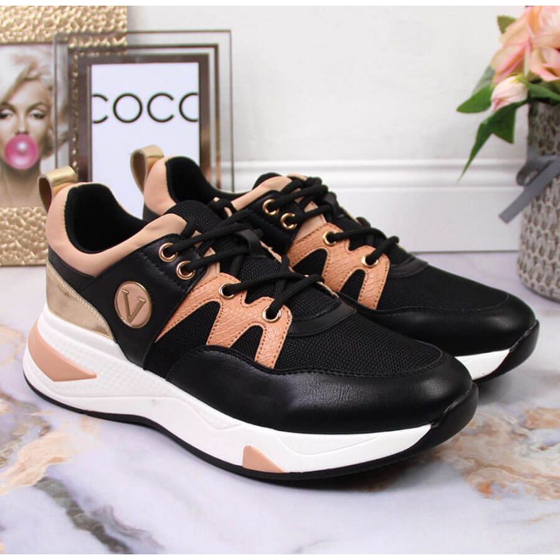 Cipők Vinceza W JAN79A platformon fekete 2