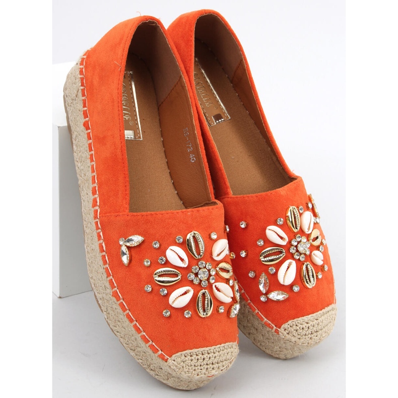 Manami Orange espadrillák kagylóval narancs 1