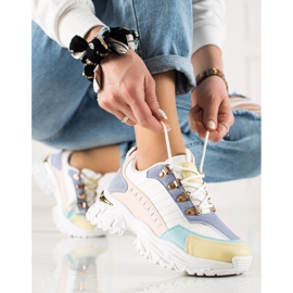 TRENDI Stílusos színes cipők fehér sokszínű 1