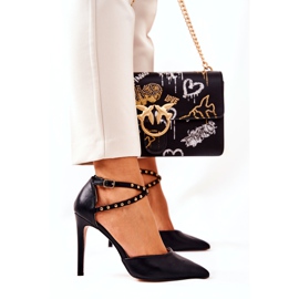 WS1 Csíkos tűsarkúk Fekete jets Remmes 1