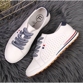 Bőr tornacipő Filippo W PAW312 fehér 2