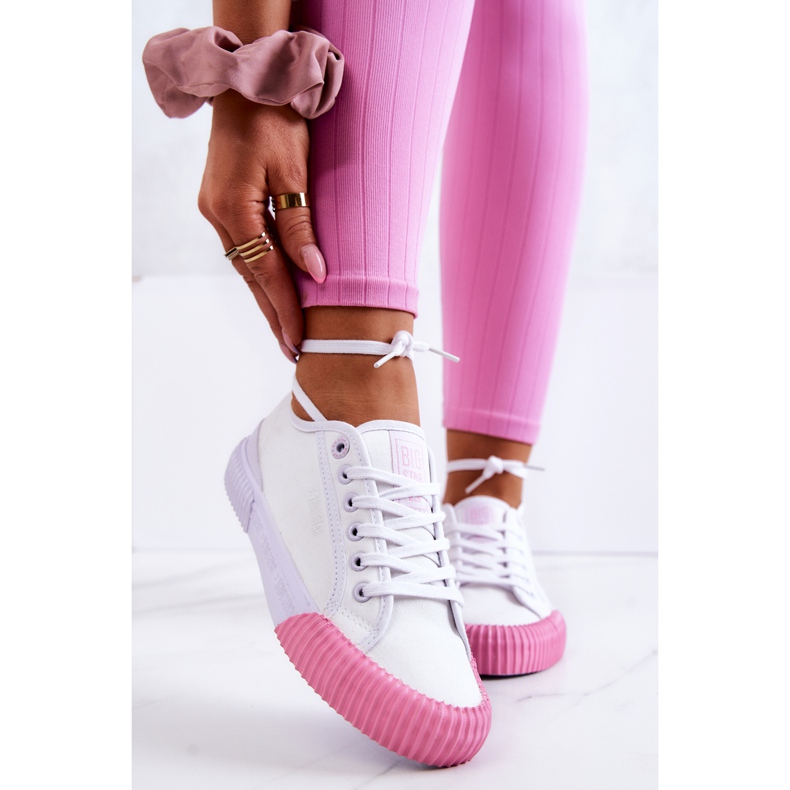 Anyaga Cipők Big Star JJ274111 Fehér tornacipő 1