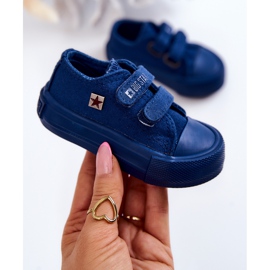 Gyermek klasszikus tornacipő Big Star JJ374039 sötétkék 1