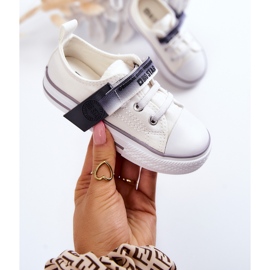 Gyermek alacsony tornacipő Big Star JJ374075 fehér 1