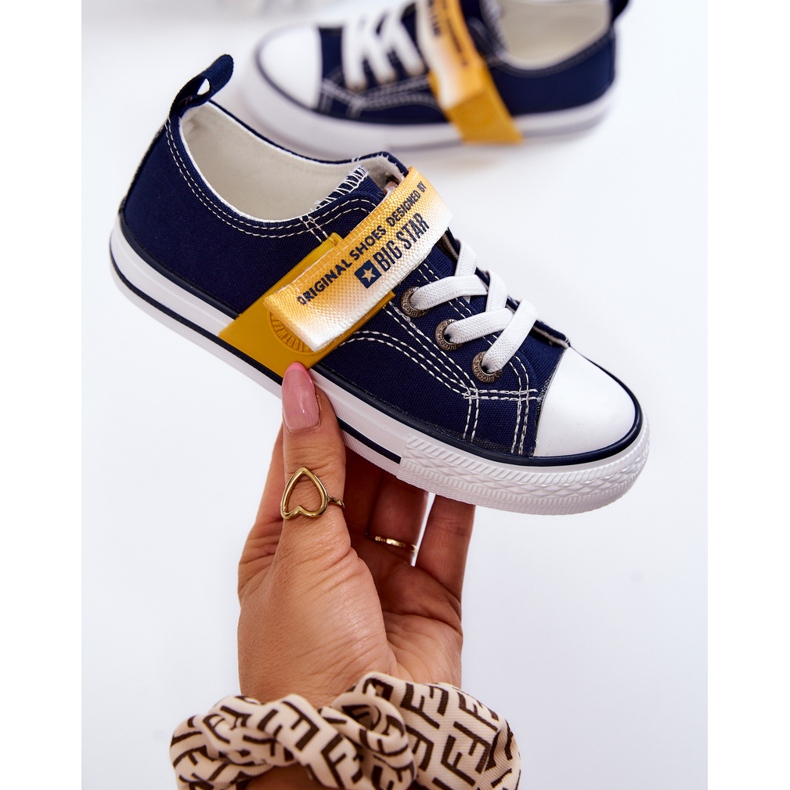 Gyermek alacsony tornacipő Big Star JJ374072 sötétkék 1