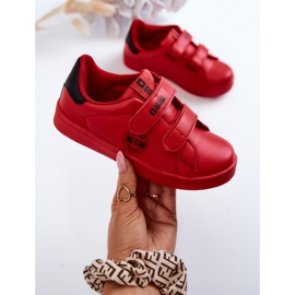 Gyermek tornacipő tépőzárral Big Star DD374030 piros-fekete 1