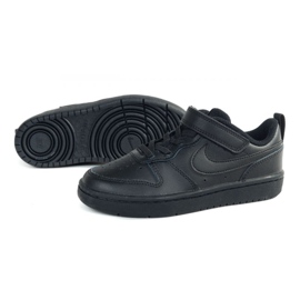 Nike Court Borough Low 2 Jr BQ5451-001 cipő fekete 1