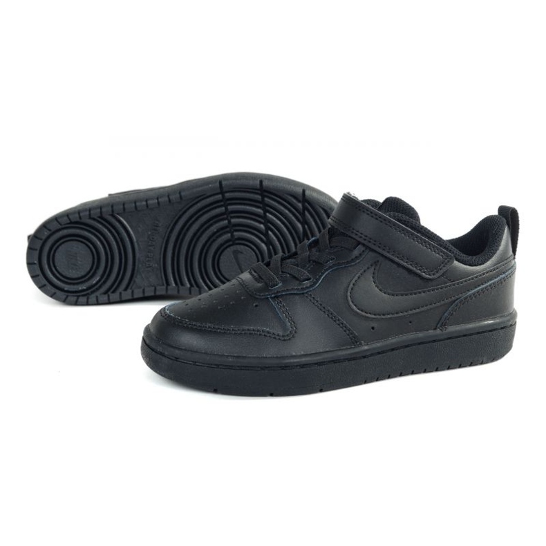 Nike Court Borough Low 2 Jr BQ5451-001 cipő fekete 1
