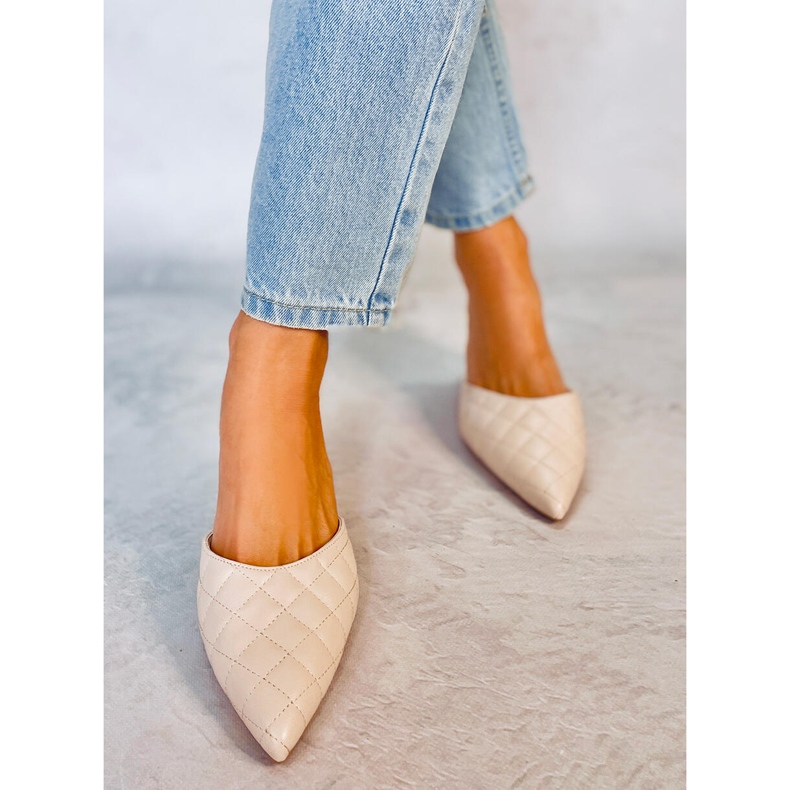 Steppelt sarkú papucs Gloria Beige bézs 1