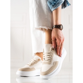 BUONAROTTI Divatos sportcipő cipők bézs 1