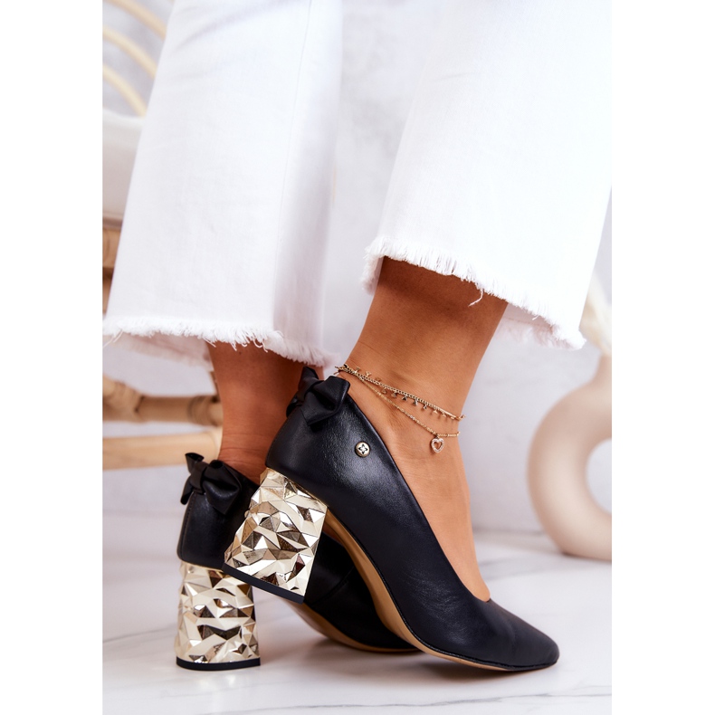 Bőr szivattyúk rúdon Maciejka 05334-01 Fekete 1