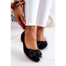 PE1 Klasszikus fekete Grayson Bow Balerina 2