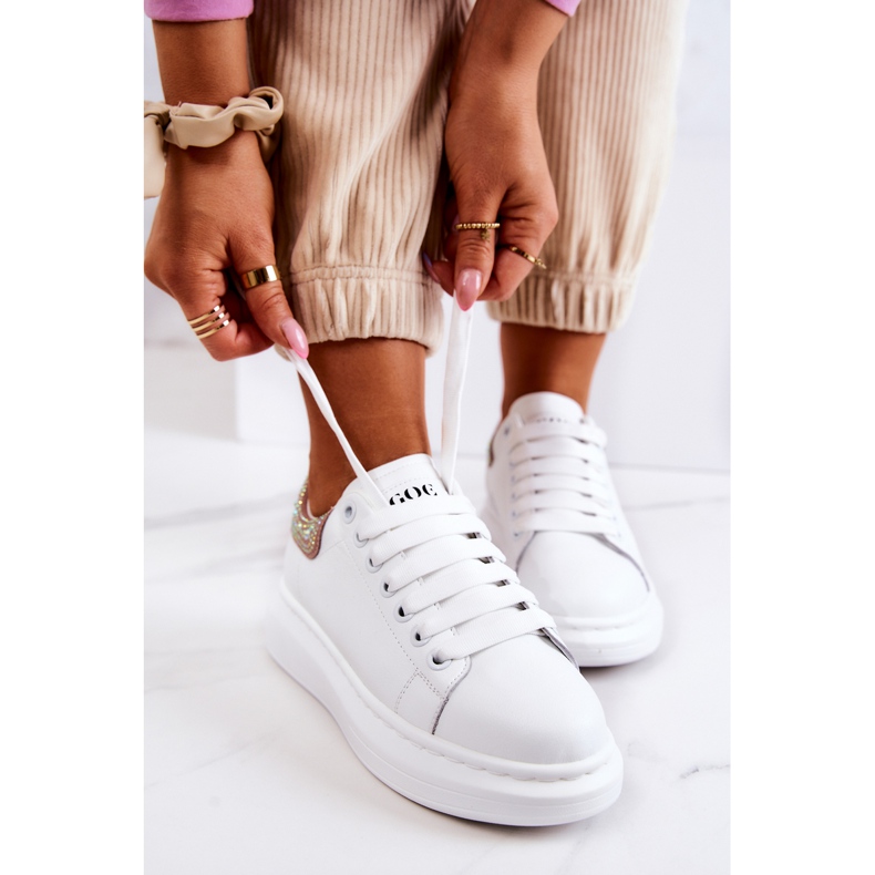 Női sportcipő GOE JJ2N4051 fehér és rózsaszín 1