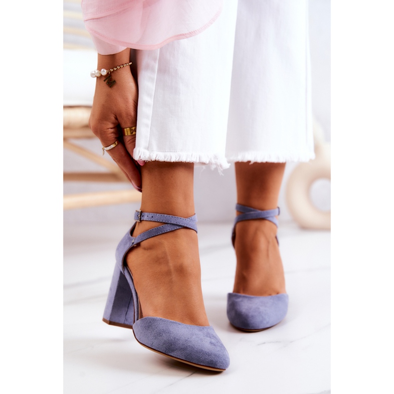 Velúr szivattyúk oszlopon Sergio Leone SK851 kék 1