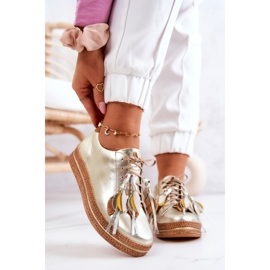 Maciejka 04550-25 Arany bőrcipő aranysárga 2