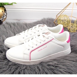 Eco-bőr cipők Cross Jeans W JJ2R4024C fehér rózsaszín 2