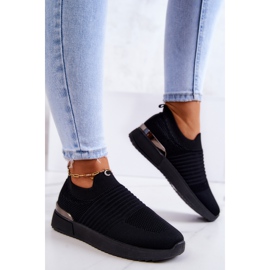 News Lorento fekete textil sportcipő 2