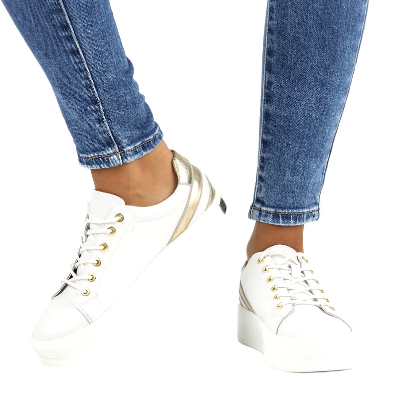 Fehér bőr kúszónövények Filippo DP3530 / 22 aranysárga 5