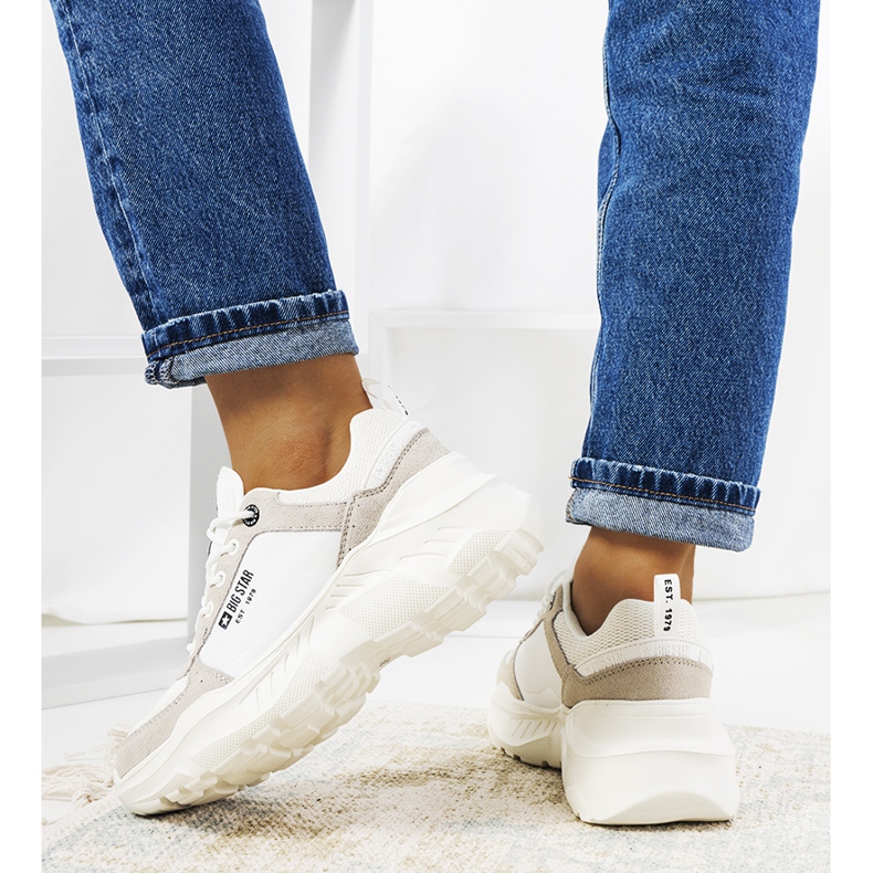 White Big Star JJ274288 tornacipő fehér szürke 2