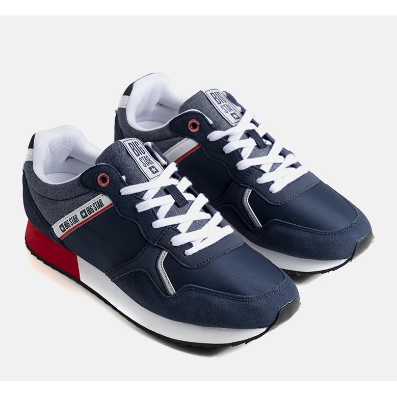 Férfi sötétkék tornacipő Big Star JJ174146 1