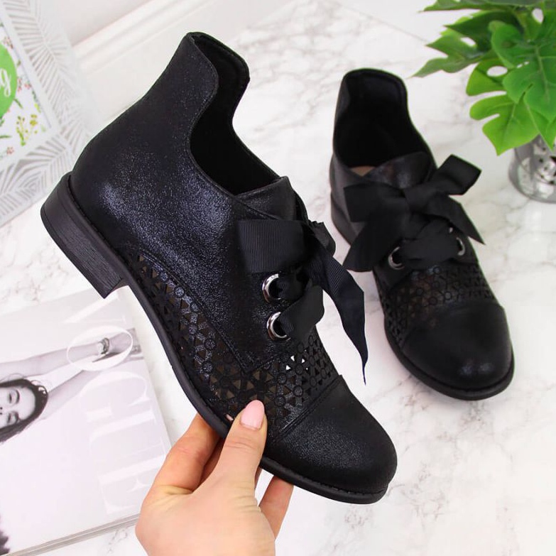 Tavaszi áttört csizma Jezzi W JEZ319A fekete 1 Tavaszi áttört csizma Jezzi W JEZ319A fekete 1